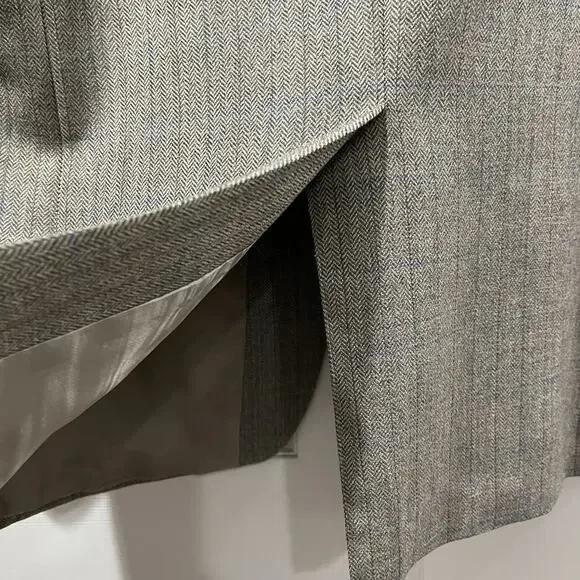 Lauren Ralph‎ Lauren Herringbone Blazer Jacket 42R Brown Sport Coat Suit Preppy